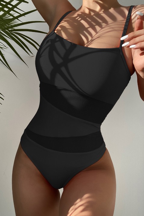 Едноделен костим за капење FADERIA BLACK, Боја: црна, IVET.MK - Твојата онлајн продавница