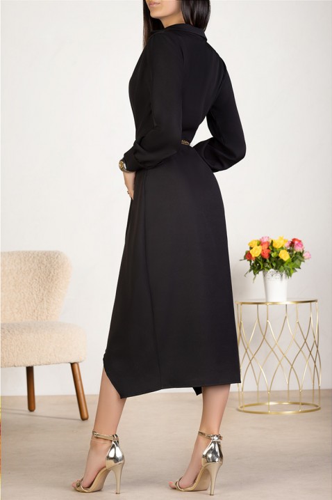 Фустан FEDERLA BLACK, Боја: црна, IVET.MK - Твојата онлајн продавница