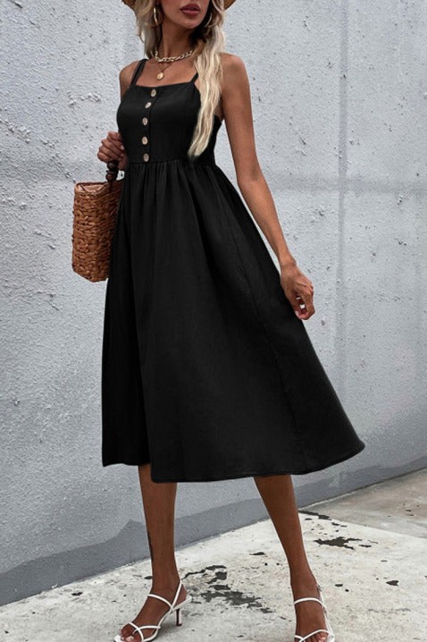 Фустан SIRINDA BLACK, Боја: црна, IVET.MK - Твојата онлајн продавница