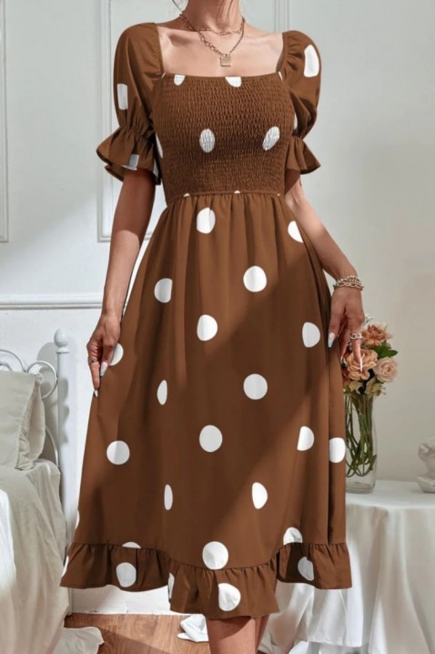 Фустан FANSITA BROWN, Боја: кафеава, IVET.MK - Твојата онлајн продавница