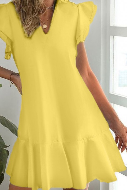 Фустан MIFIRENA YELLOW, Боја: жолта, IVET.MK - Твојата онлајн продавница