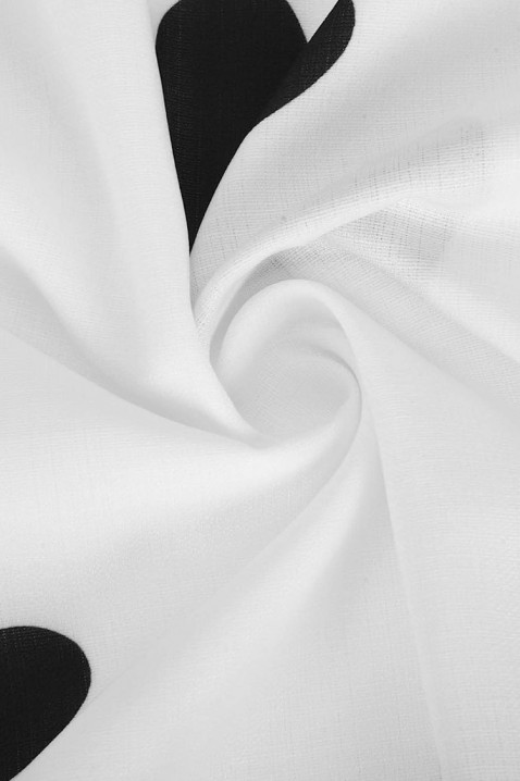 Фустан GEBALTA, Боја: бела со црна, IVET.MK - Твојата онлајн продавница
