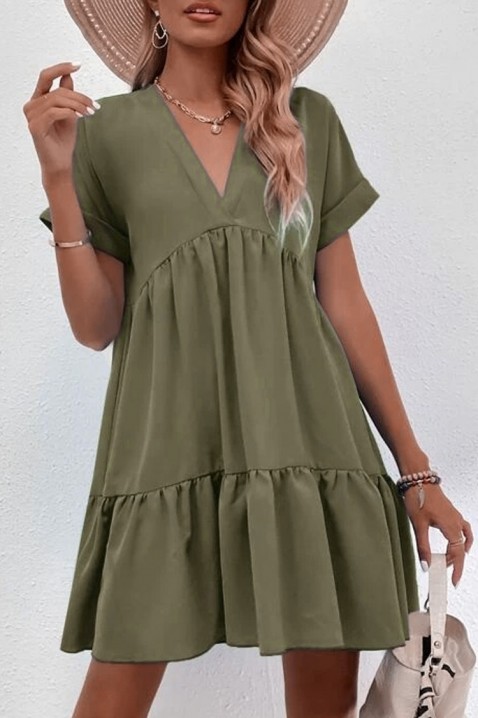 Фустан MANTELA OLIVE, Боја: маслинесто зелена, IVET.MK - Твојата онлајн продавница