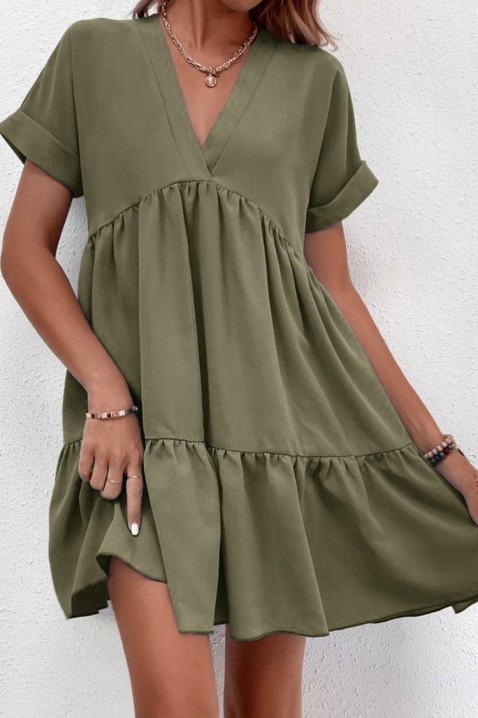 Фустан MANTELA OLIVE, Боја: маслинесто зелена, IVET.MK - Твојата онлајн продавница