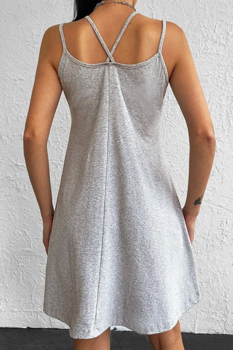 Фустан PARISTA, Боја: сива, IVET.MK - Твојата онлајн продавница