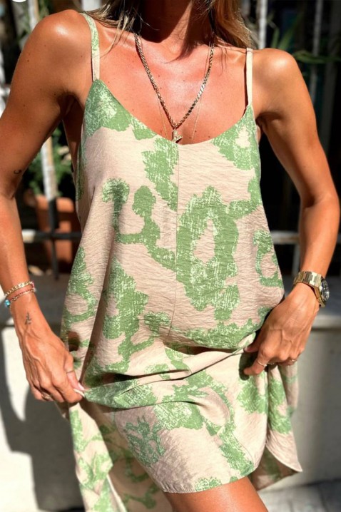 Фустан RADJALA GREEN, Боја: зелена, IVET.MK - Твојата онлајн продавница