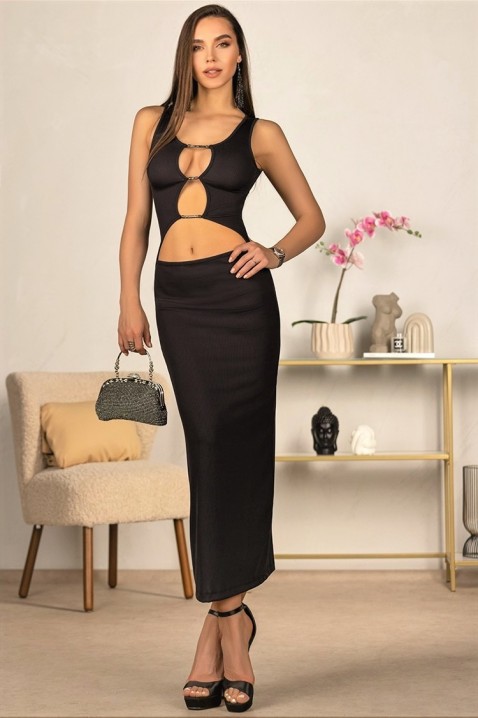 Фустан LAFARVA BLACK, Боја: црна, IVET.MK - Твојата онлајн продавница