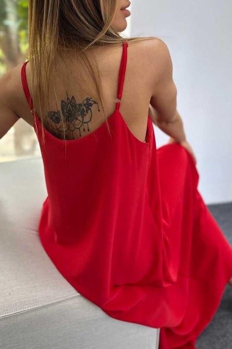 Фустан KERTISA, Боја: црвена, IVET.MK - Твојата онлајн продавница