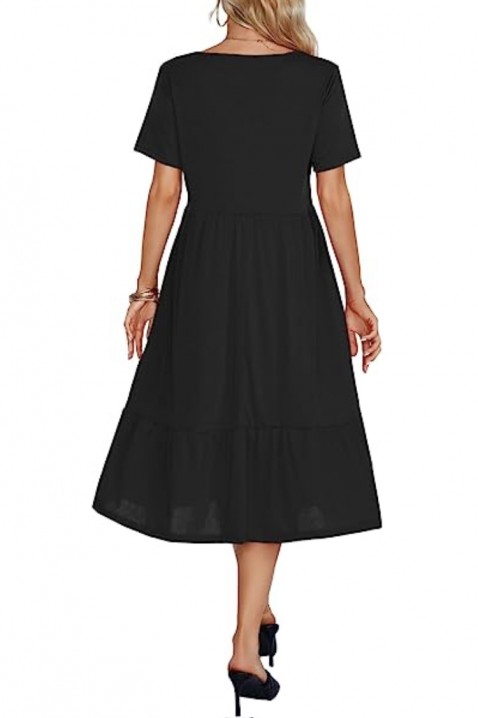 Фустан KIARSA BLACK, Боја: црна, IVET.MK - Твојата онлајн продавница