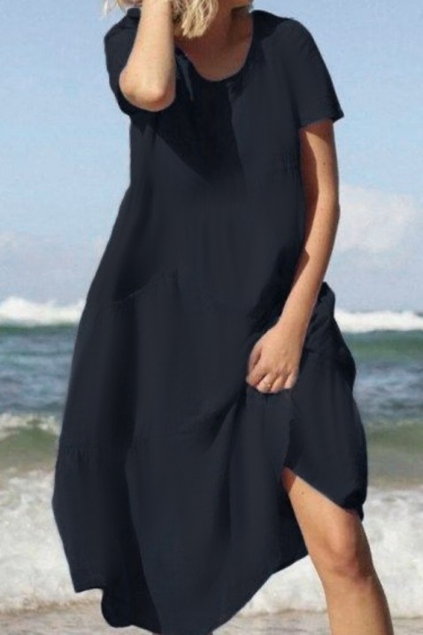 Фустан FOLENSIA BLACK, Боја: црна, IVET.MK - Твојата онлајн продавница