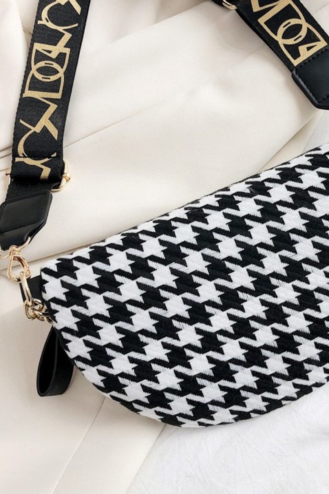 Женска чанта KALALMA, Боја: црна и бела, IVET.MK - Твојата онлајн продавница
