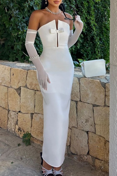Фустан SKOLONA WHITE, Боја: бела, IVET.MK - Твојата онлајн продавница