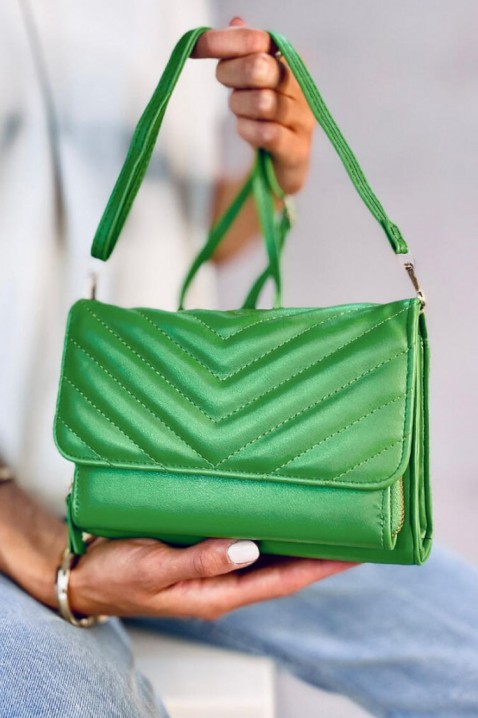 Женска чанта MEFERDA GREEN, Боја: зелена, IVET.MK - Твојата онлајн продавница