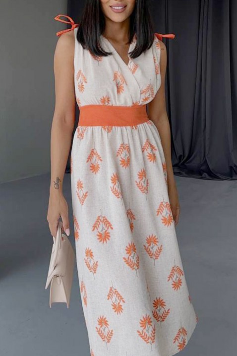Фустан MAJERIA ORANGE, Боја: портокалова, IVET.MK - Твојата онлајн продавница