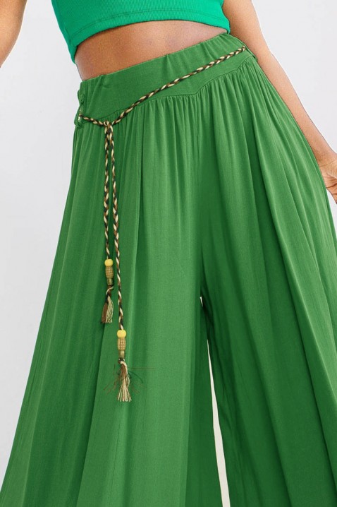 Панталони BAVRILA GREEN, Боја: зелена, IVET.MK - Твојата онлајн продавница