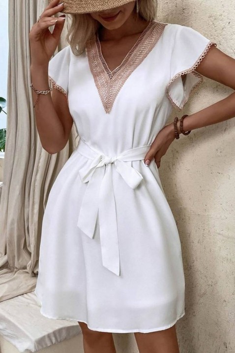 Фустан TAFILIA, Боја: бела, IVET.MK - Твојата онлајн продавница