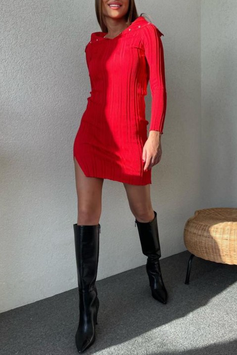 Фустан MORZELSA RED, Боја: црвена, IVET.MK - Твојата онлајн продавница