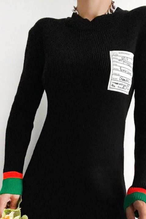 Фустан TALSIMA BLACK, Боја: црна, IVET.MK - Твојата онлајн продавница