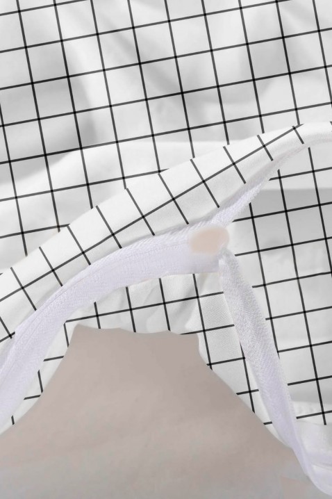 Дупла постелнина MAJORDA 155 x 200 cm памучен сатен, Боја: бела, IVET.MK - Твојата онлајн продавница