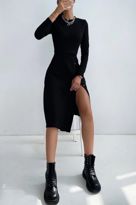 Фустан SOROLMA BLACK, Боја: црна, IVET.MK - Твојата онлајн продавница