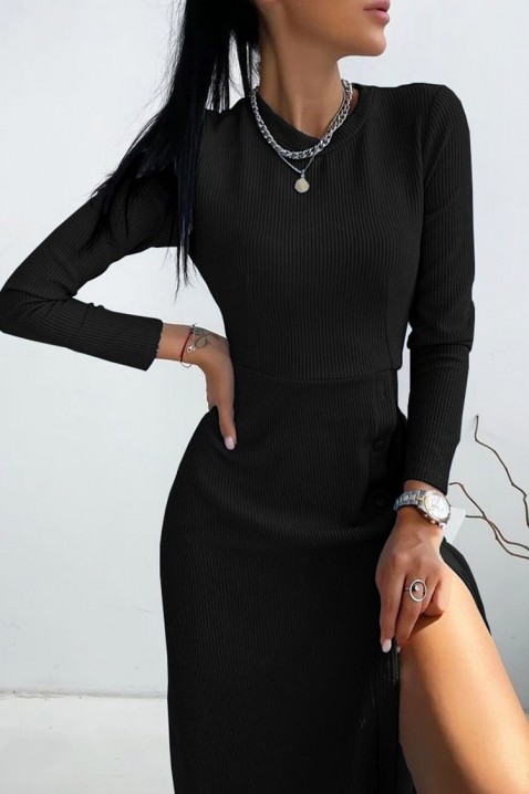 Фустан SOROLMA BLACK, Боја: црна, IVET.MK - Твојата онлајн продавница