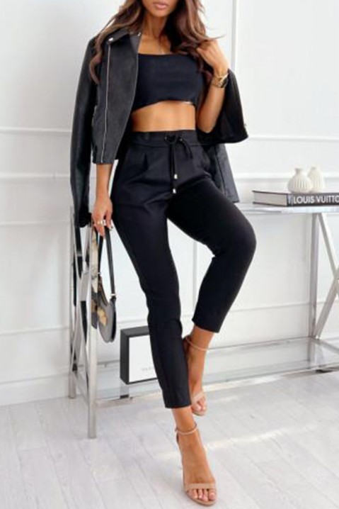 Панталони BIDINZA BLACK, Боја: црна, IVET.MK - Твојата онлајн продавница
