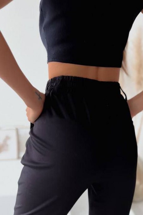 Панталони BIDINZA BLACK, Боја: црна, IVET.MK - Твојата онлајн продавница