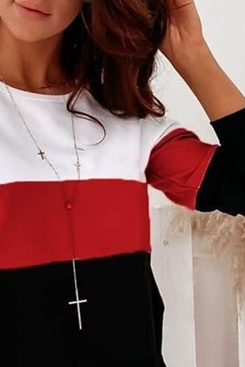 Женска блуза GOMINHA RED, Боја: повеќебојна, IVET.MK - Твојата онлајн продавница