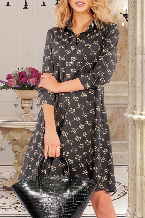 Фустан DEAMA, Боја: црна, IVET.MK - Твојата онлајн продавница