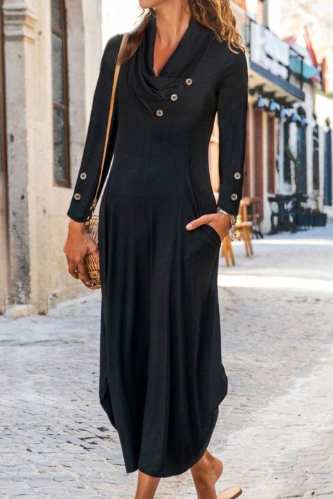 Фустан RAFOLNEGA, Боја: црна, IVET.MK - Твојата онлајн продавница