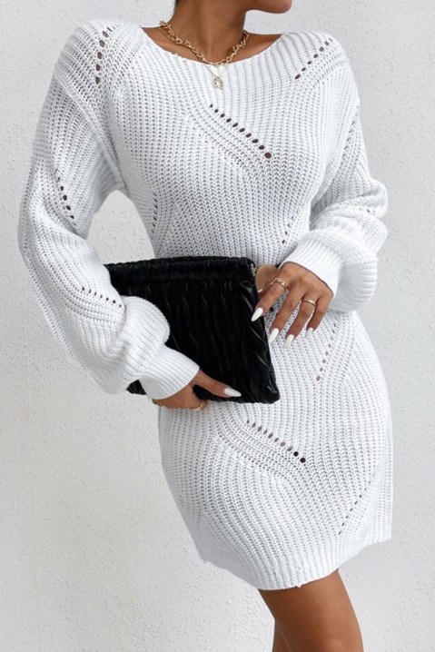 Фустан RALPOSA, Боја: бела, IVET.MK - Твојата онлајн продавница