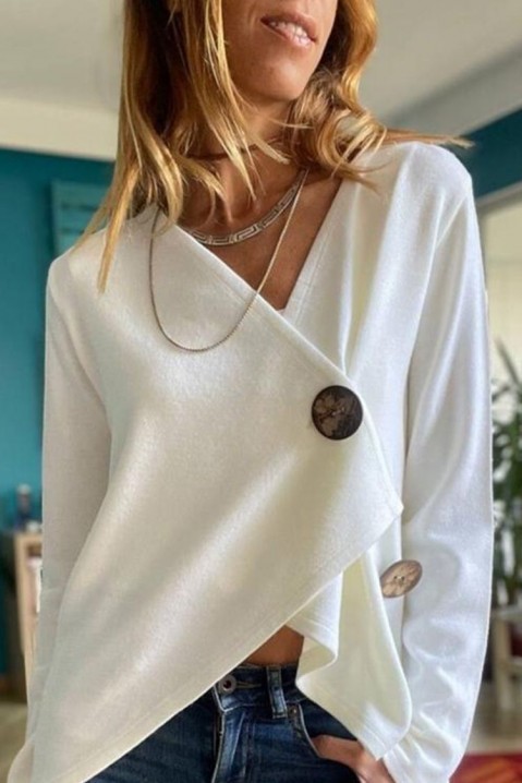 Женска блуза BOFINHA, Боја: бела, IVET.MK - Твојата онлајн продавница