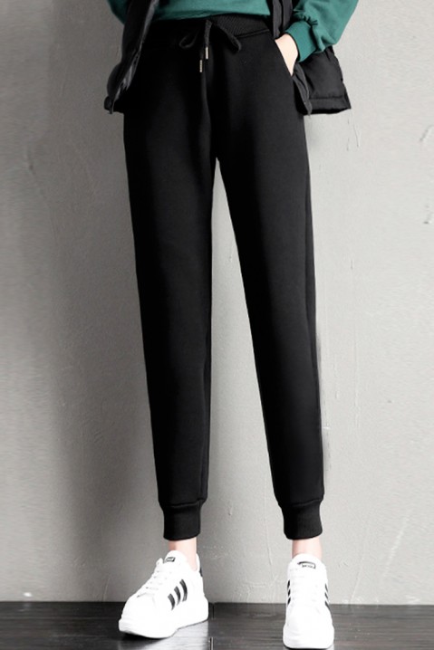 Панталони со крзно MARILADA, Боја: црна, IVET.MK - Твојата онлајн продавница