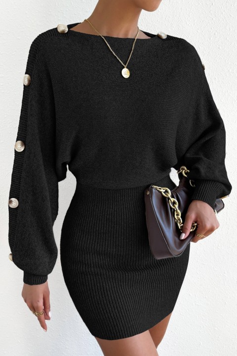 Фустан BORELESA BLACK, Боја: црна, IVET.MK - Твојата онлајн продавница
