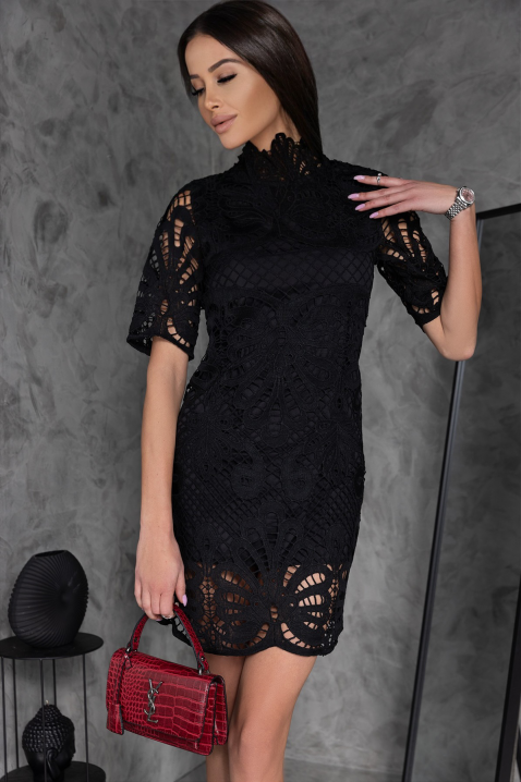 Фустан LERTIRDA BLACK, Боја: црна, IVET.MK - Твојата онлајн продавница