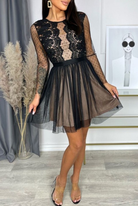 Фустан ROMENFA, Боја: црна, IVET.MK - Твојата онлајн продавница