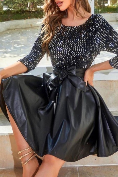 Фустан MAVERJA, Боја: црна, IVET.MK - Твојата онлајн продавница