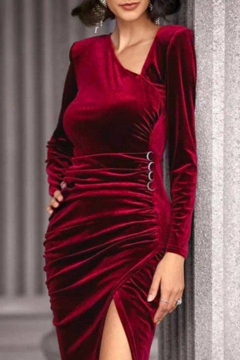 Фустан JARMOVA, Боја: бордо, IVET.MK - Твојата онлајн продавница