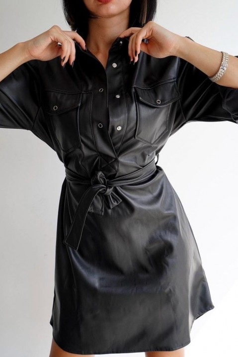 Фустан VELDEFA, Боја: црна, IVET.MK - Твојата онлајн продавница