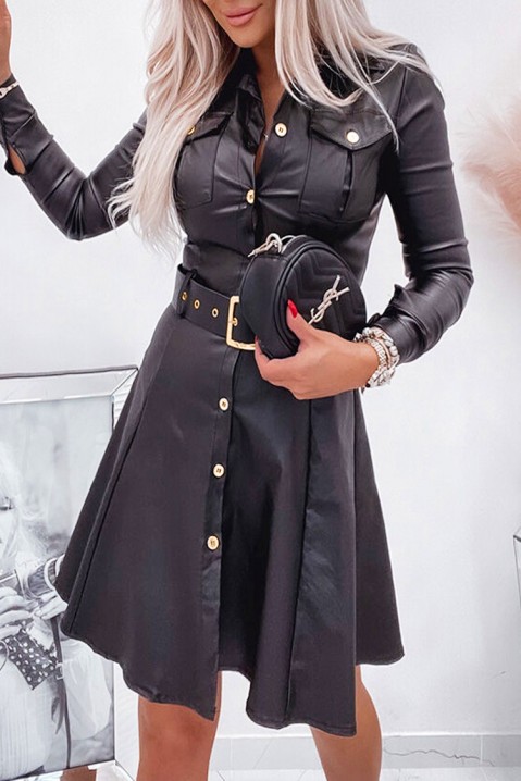 Фустан PONTERA, Боја: црна, IVET.MK - Твојата онлајн продавница