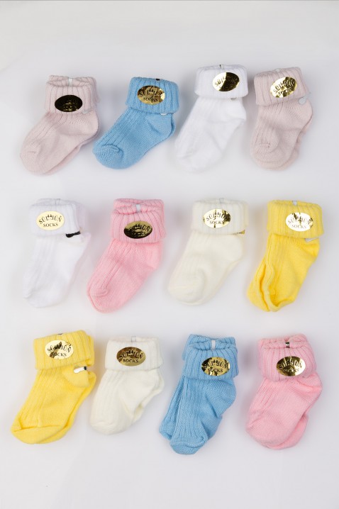 Комплет од 12 парчиња бебешки чорапи NOVENTI, Боја: повеќебојна, IVET.MK - Твојата онлајн продавница