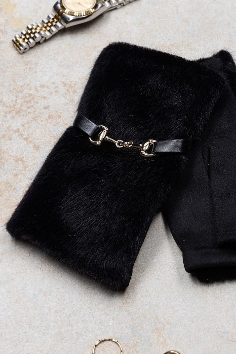 Женски ракавици GAMELIA BLACK, Боја: црна, IVET.MK - Твојата онлајн продавница