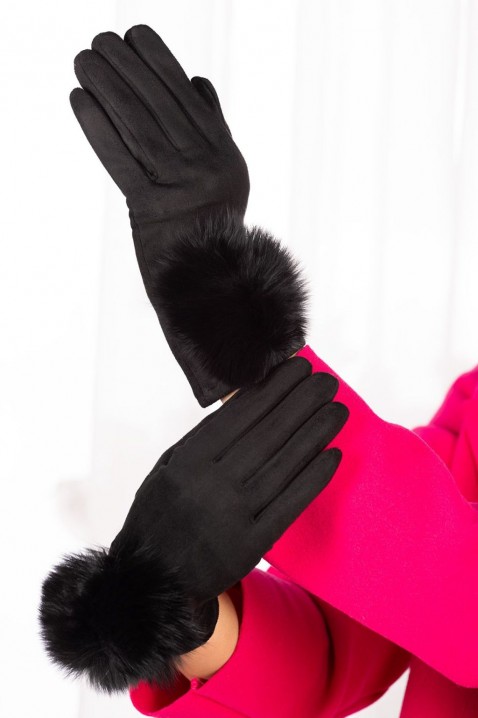 Женски ракавици GOLSITA BLACK, Боја: црна, IVET.MK - Твојата онлајн продавница