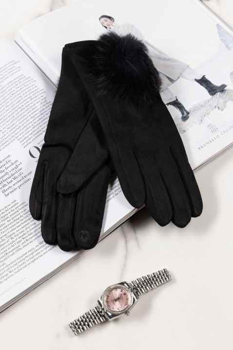 Женски ракавици GOLSITA BLACK, Боја: црна, IVET.MK - Твојата онлајн продавница