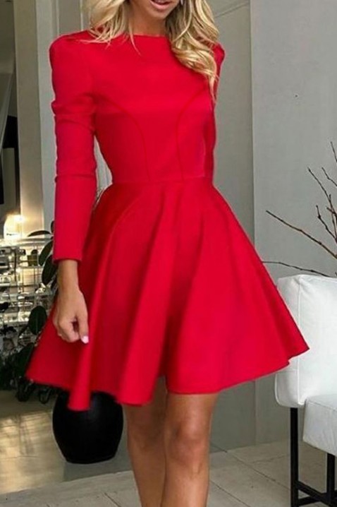 Фустан MIFANSA, Боја: црвена, IVET.MK - Твојата онлајн продавница
