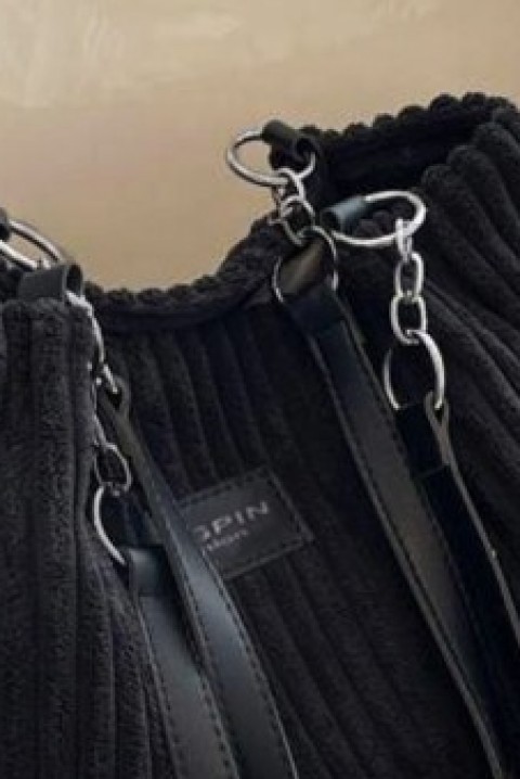 Женска чанта SOMELARA BLACK, Боја: црна, IVET.MK - Твојата онлајн продавница