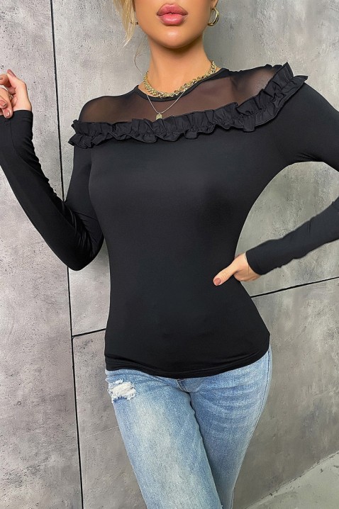 Женска блуза BROMELSA, Боја: црна, IVET.MK - Твојата онлајн продавница