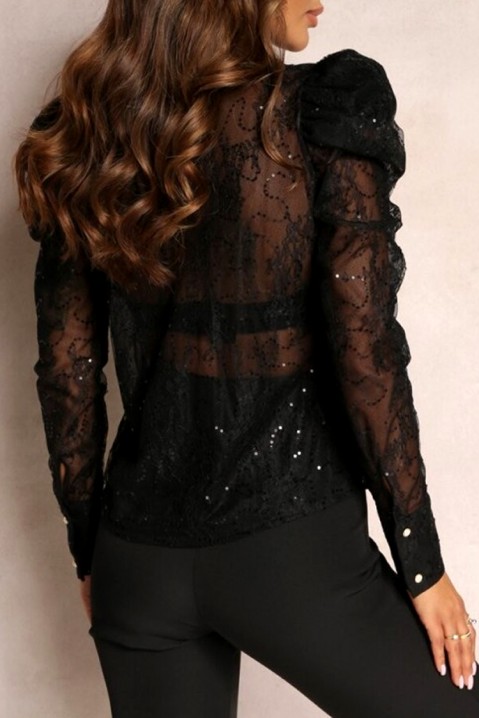 Женска кошула SEMORINA, Боја: црна, IVET.MK - Твојата онлајн продавница