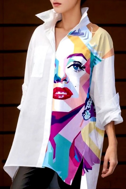Женска кошула SORENTINA, Боја: бела, IVET.MK - Твојата онлајн продавница