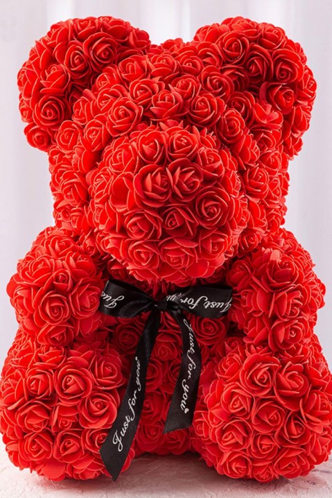 Мече од рози MERINDI RED 34 cm, Боја: црвена, IVET.MK - Твојата онлајн продавница